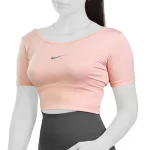 نیم تنه آستین کوتاه ورزشی زنانه نایک مدل KRS